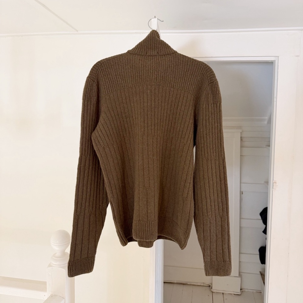 Hugo Boss Wool Collared Quarter Zip Sweater Size Mens L - Picture 7 of 10